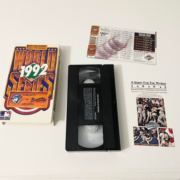 World Series 1992 Toronto Blue Jays Vs Atlanta Braves VHS Tape Baseball - Picture 10 of 16
